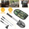 6-in-1 Multi Tool Survival Kit Shovel Knife Axe Saw Nail Puller w/ Pouch Outdoor Gear Camping