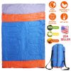 2 People Sleeping Bag for Adult Kids Lightweight Water Resistant Camping Cotton Liner Cold Warm Weather Indoor Outdoor Use 3 Season with Sack for Spri