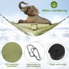 600lbs Load 2 Persons Hammock w/Mosquito Net Outdoor Hiking Camping Hommock Portable Nylon Swing Hanging Bed w/ Strap Hook Carry Bag